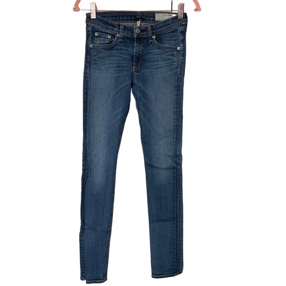 Rag & Bone Women's Blue Dark Wash Denim Skinny Jeans Size 26 - Picture 1 of 8